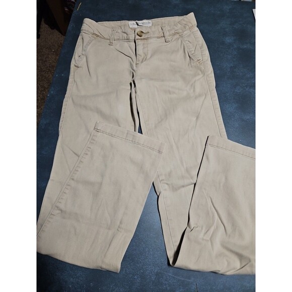 Aeropostale Womens Pants Size 0  Tan Stretch Straight Khaki - Picture 1 of 7